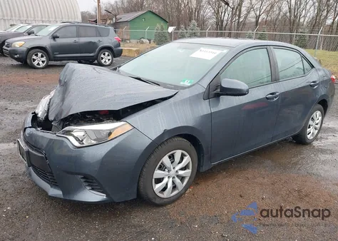 2016 Toyota Corolla Le из США, поврежденный, VIN 2T1BURHE3GC524714